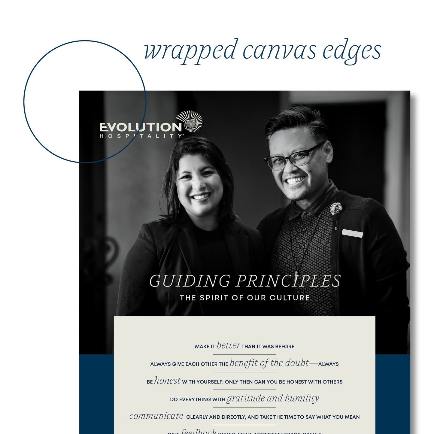 Guiding Principles Canvas Print • English