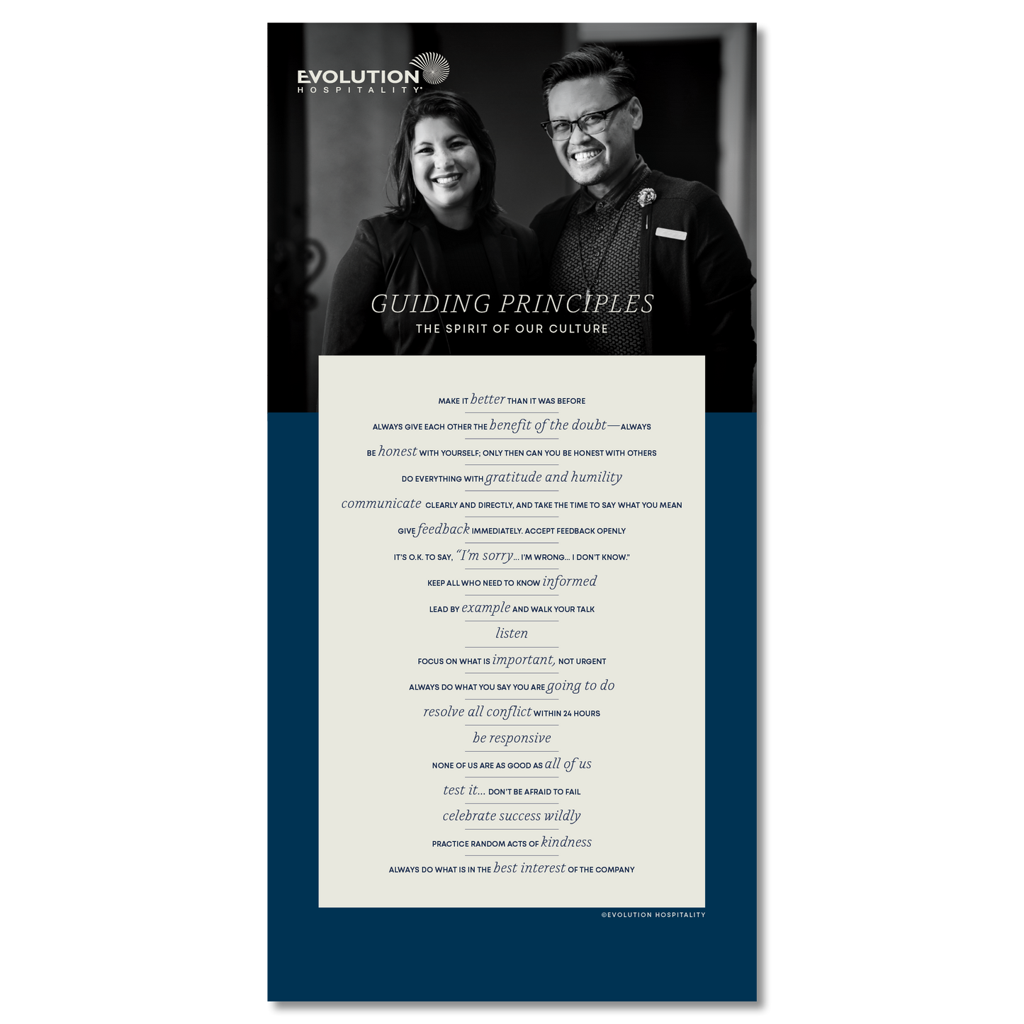 Guiding Principles Canvas Print • English