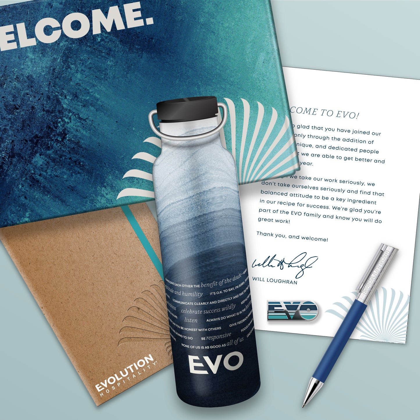 'Welcome to EVO' Box